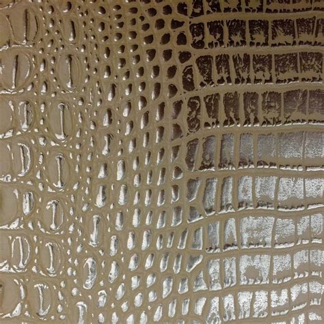 metallic gold stretch fabric alligator|Peach Gold Two Tone Alligator Vinyl Fabric .